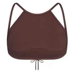 NWT Skims high neck swim Cocoa